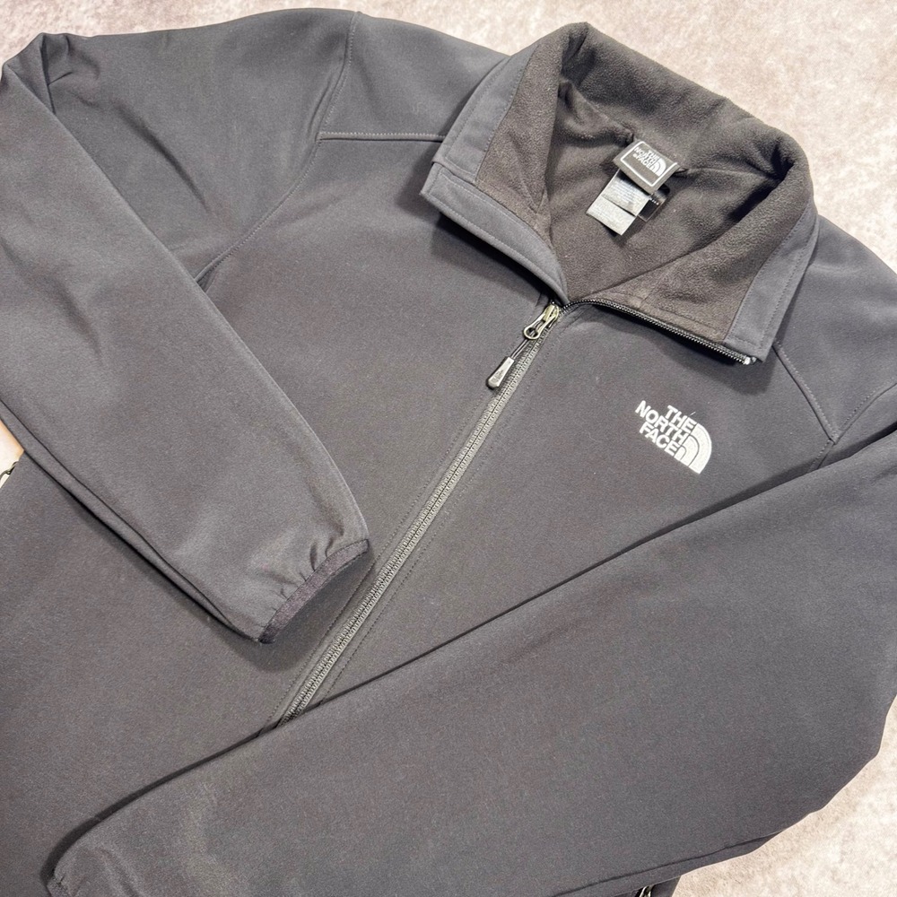 The North Face Mens Apex Bionic Softshell Jacket Black Small Full Zip Fleece